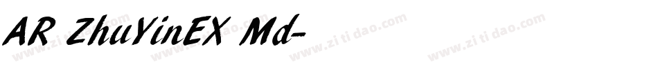 AR ZhuYinEX Md字体转换